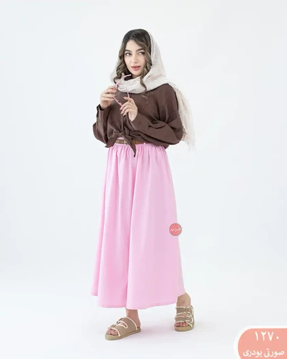 دامن لینن رنگی 1270