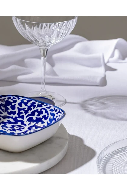 بشقاب سرو Madame Coco مدل Reve Bleu Reneta Bone China - آبی