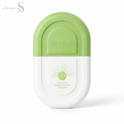 ضد آفتاب استلین سبز SPF50 بی رنگ مناسب پوست خشک و حساس وزن 50 گرم