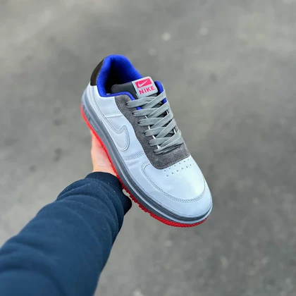 کتانی ایرفورس سفید طوسی بزرگ پا کد 455100