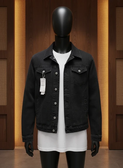 کت جین زغالی مردانه [اورجینال دیلم]