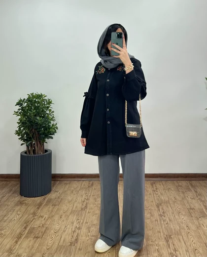 مانتو گلدوزی ارکیده 1