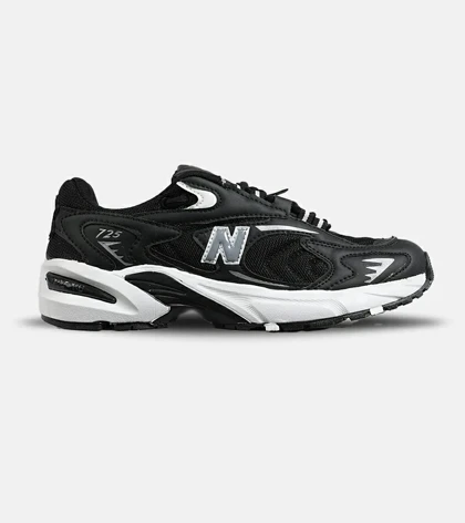 کفش کتانی مردانه و زنانه مشکی سفید NEW BALANCE 725