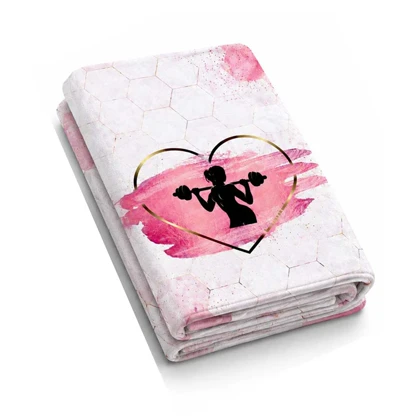 حوله ورزشی مدل Pink Hustle-405C0312 ابعاد 50 در 100 سانتی متر