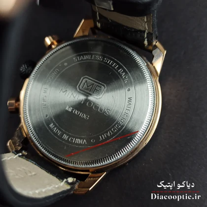 ساعت مچی مردانه اورجینال موتور ژاپنی برند مینی فوکوس سه موتور مدل Mf0010G.01 بند چرم