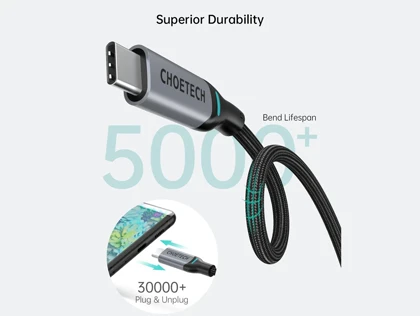 کابل سوپر فست شارژ تایپ سی به تایپ سی 100 وات 1.8 متری چویتک Choetech XCC-1002-BK USB C to USB C Cable
