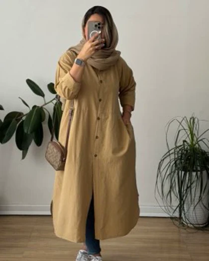 پیراهن مانتویی شهرزاد