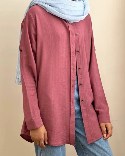 شومیز مانتویی کد 1787