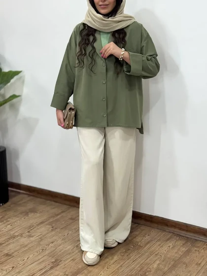کت لینن پنبه میشل