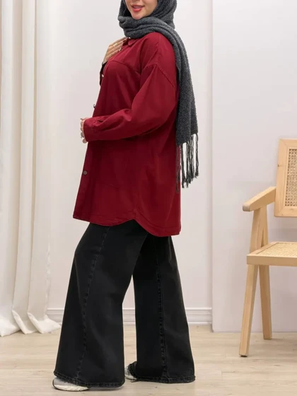 3379-مانتو کتان مرداس