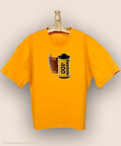 تیشرت لش مردانه و زنانه نوستالژی طرح فیلم نگاتیو