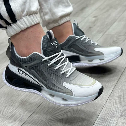 کفش و کتانی مردانه مدل نایک NIKE رنگ مشکی و طوسی