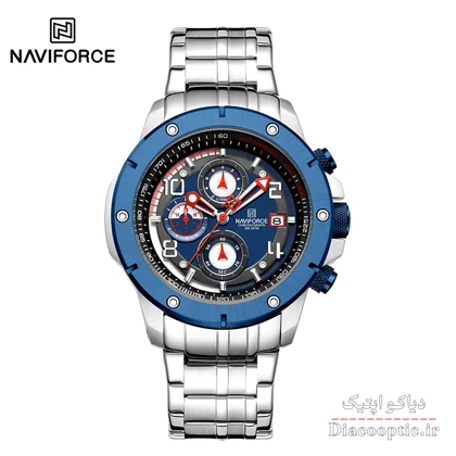 ساعت مچی مردانه سه موتور برند نیوی فورس مدل NAVIFORCE 8056