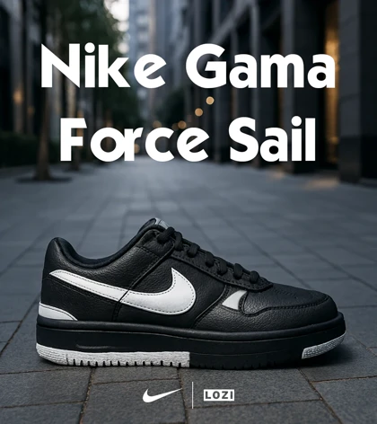کفش مردانه و زنانه مشکی سفید Nike Gama Force Sail مدل 6451