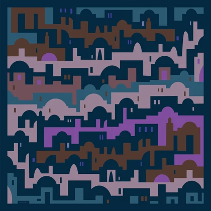 روسری نخ پنبه کوچه نگار