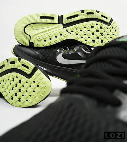 کفش کتانی بزرگ پا مشکی سبز NIKE zoom