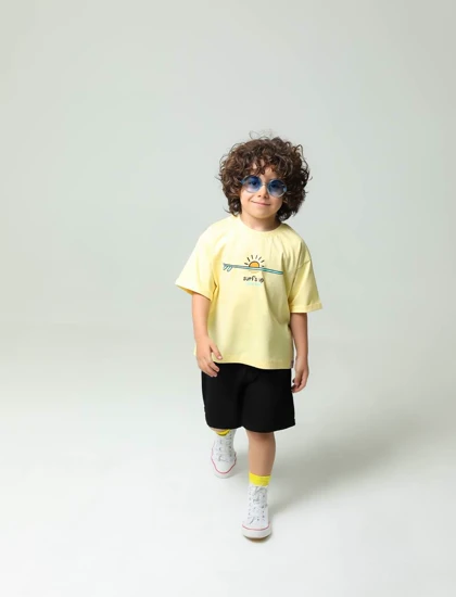 تیشرت شلوارک پسرانه طرح surf's up