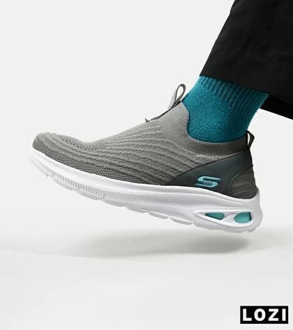 کفش کتانی طبی ورزشی خاکستری SKECHERS GoWalk 5 V2
