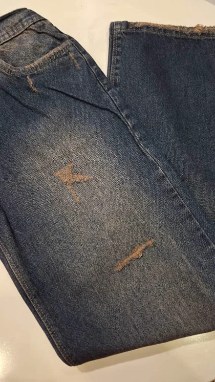 شلوار زنانه نیم بگ سایز بزرگ کد 5108