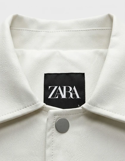 اورشرت چرم سفید مدل سانتوس