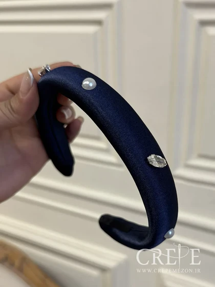 تل ساتن با نگین و مروارید