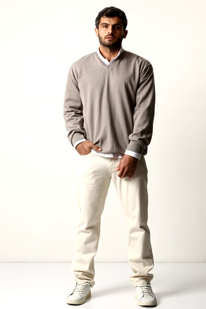 بافت یقه هفت بیسیک مردانه