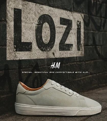 کفش کتانی مردانه کرم شیری H&M مدل 7988