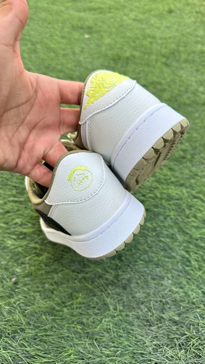 کتانی نایک ایر جردن1 بدون ساق گلف ترویس اسکات مستر کوالیتی Nike Air Jordan1 Travis Scott 1 Low Golf