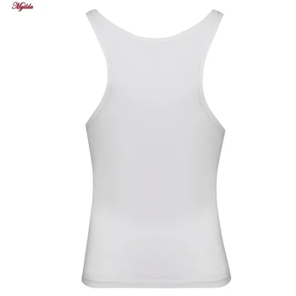 کراپ تاپ زنانه مدل بند سیلیکونی پددار سفید کد 4980