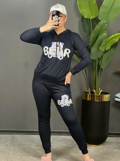 ست هودی و شلوار bear کد 1488