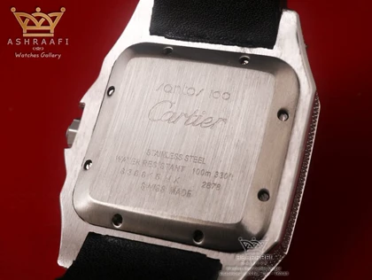 ساعت مچی کارتیه سانتوس دایموند Cartier Santos 100 diamond