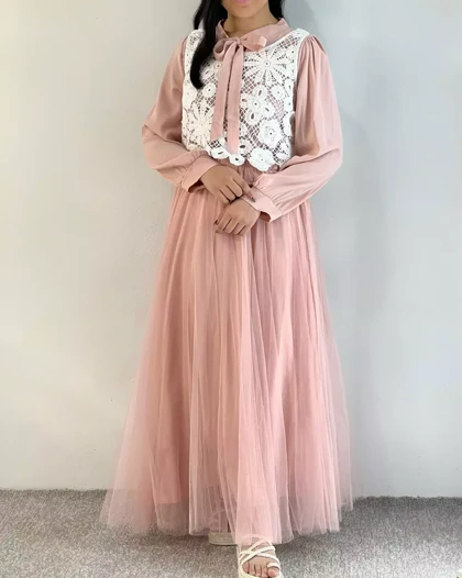 ست پیراهن با رویی کد 5401