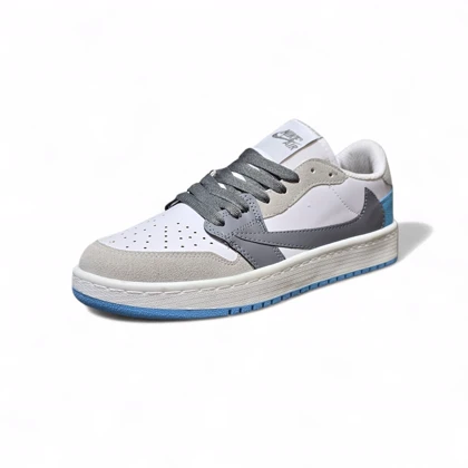 کتانی نایک ترویس سفید طوسی آبی