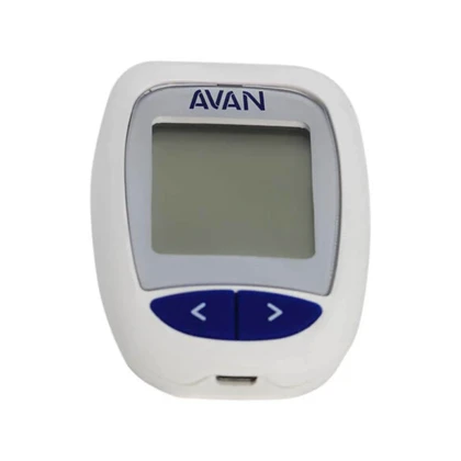 دستگاه تست قند خون آوان ( avan ) مدل AGM01 به همراه 10 عدد نوار تست قند خون