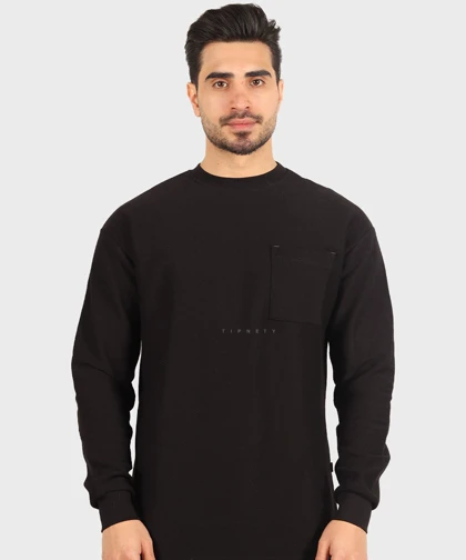 تیشرت آستین بلند مردانه بافت ریز 5294