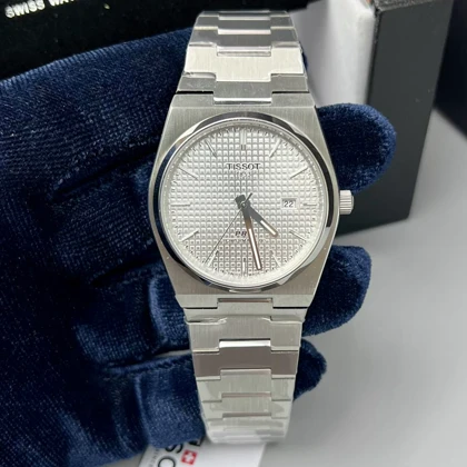 ساعت مردانه تیسوت صفحه نقره‌ای شطرنجی کد 762