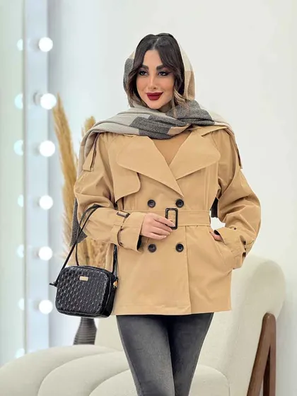 بارانی چهاردکمه صدف