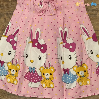 سارافون نخی دخترانه چاپ عروسکی