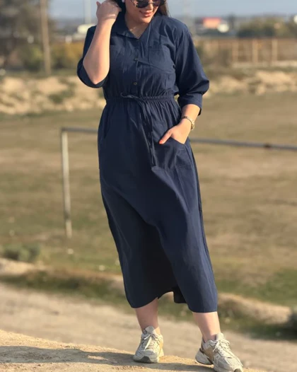 پیراهن مانتوی بلند دانشجویی SH7562