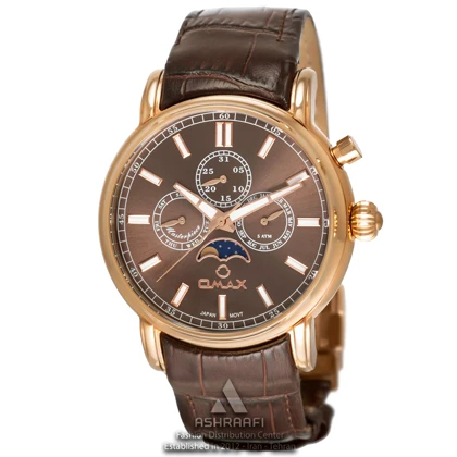 ساعت مردانه اوماکس قهوه‌ای Omax MG32R55I