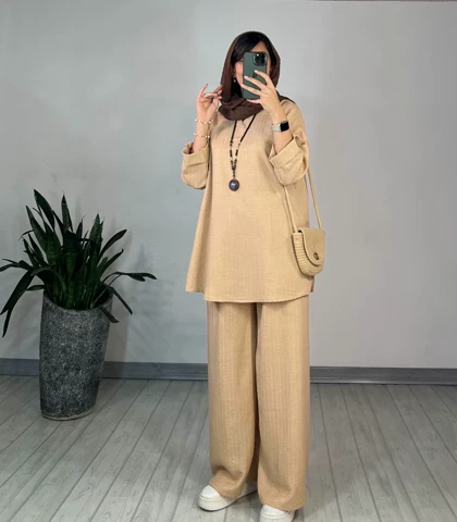 ست مانتو و شلوار پارنا 3