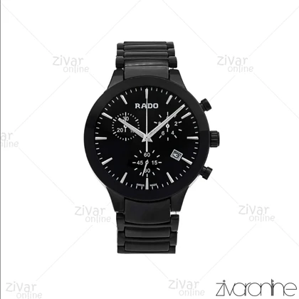 ساعت رادو مردانه سه موتوره مشکی عقربه نقره ای 106936