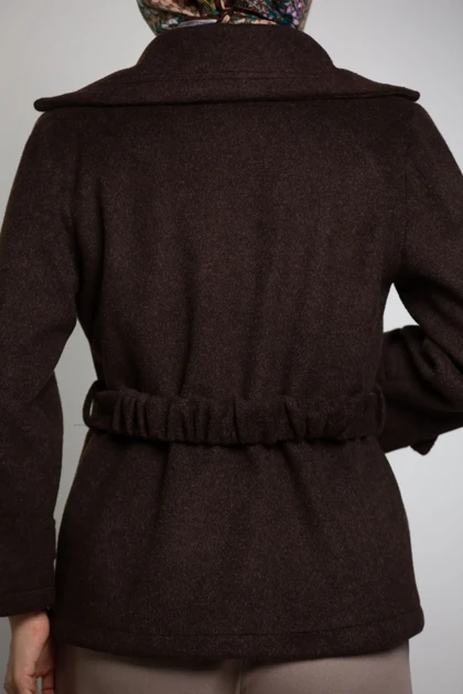 پالتو کت موهر کمربند کش