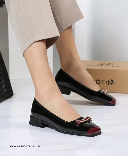 کفش عروسکی پاشنه 3 سانت پاپیونی M.R 1314