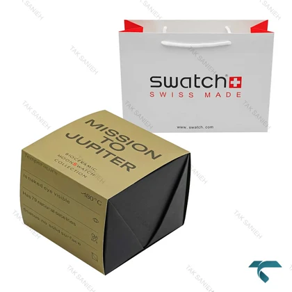 جعبه اصلی ساعت مچی امگا سواچ ماموریت به ژوپیتر Swatch-Box-7790-U