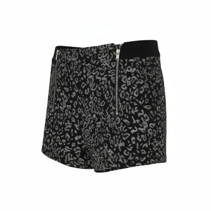 شلوارک پلنگی مشکی MANGO