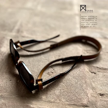 بند عینک چرم طبیعی