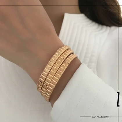 دستبند النگویی روسی شنی خطی