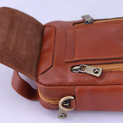 کیف دوشی چرم چرمسال کوچک کد 571