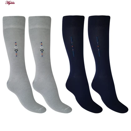 جوراب ساق بلند مردانه مدل پنبه‌ای ضیاکو کد 5182-4002-1 بسته 2 عددی